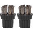 thumbnail image 2 of Round Brush Set for Steam Cleaners and Floor Polishers, 2pcs Brass Heads, Compatible with Handheld Steam Mops and Cleaning Accessories, 2 of 5