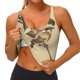 thumbnail image 3 of Balery Vintage Bird Sujetadores deportivos con espalda cruzada para mujer, acolchados, sin costuras, de alto impacto, ideales para yoga, gimnasio, entrenamiento y fitness.-X-Large, 3 of 8