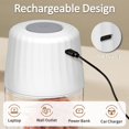 thumbnail image 5 of Mini Garlic Chopper, 250ml Small Food Processor Cordless Battery Rechargeable Electric Food Chopper Wireless, Portable Garlic Grinder Masher,Veggie Meat Blender Mincer Kitchen Mixer,White, 5 of 5