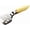 Yellow, variant on Stainless Steel Spatula Tongs, 2-in-1, for Kitchen