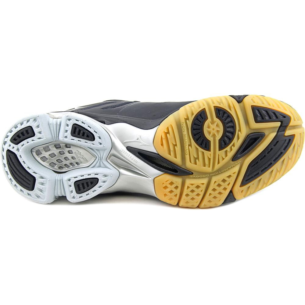 みっく Mizuno Women's Wave Lightning Z Black/Silver/Yellow Ankle