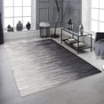 thumbnail image 1 of 27" x 45" White To Midnight Black Washable Modern Rug, 1 of 1
