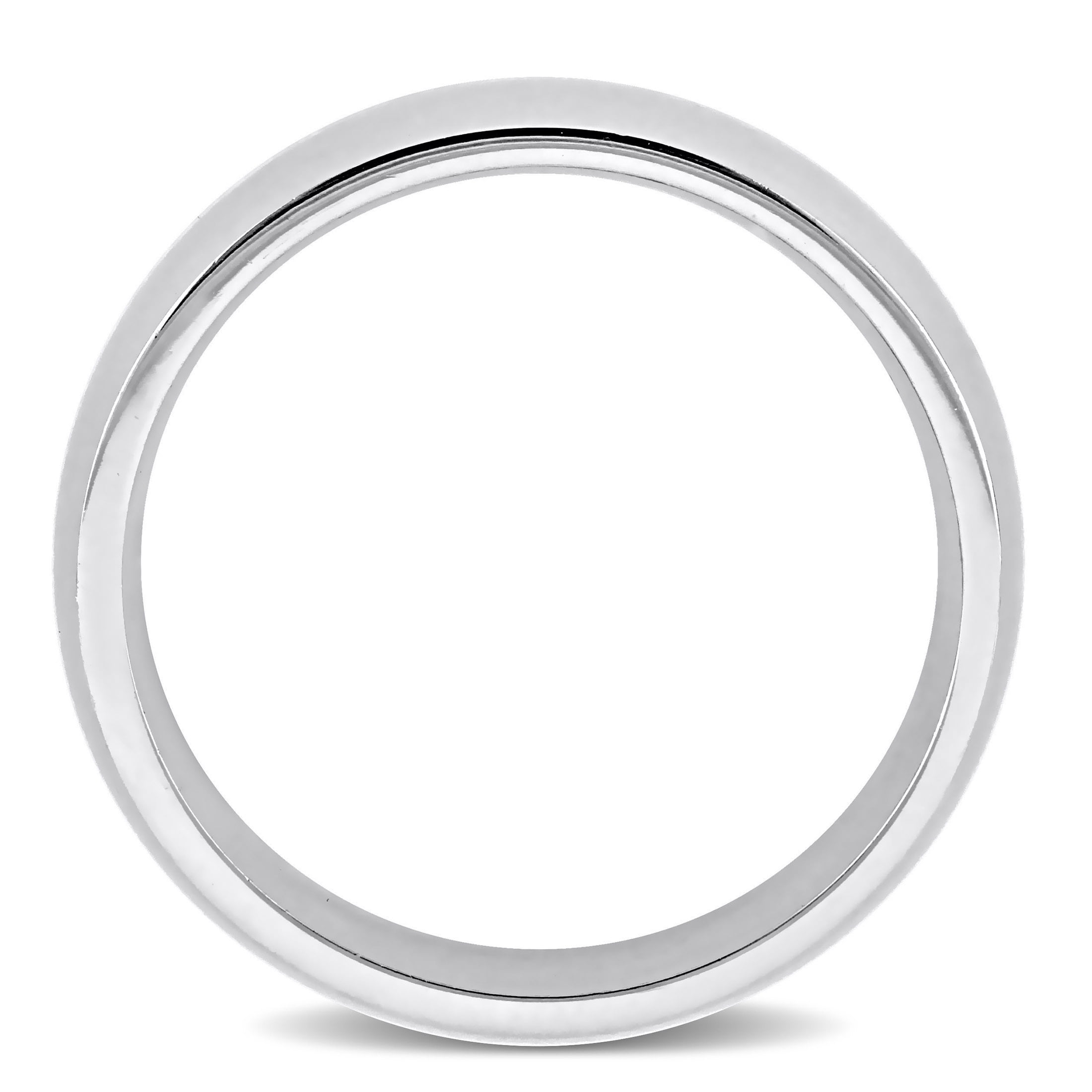 Everly Men's 14k White Gold Wedding Ring