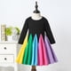 thumbnail image 3 of Vestido Niña Arcoiris Vestido Princesa OP Negro, 3 of 8