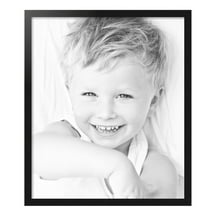ArtToFrames 27" x 32" Black Steel Picture Frame, 27x32 inch Black MDF Poster Frame (WOM-4639), Pack