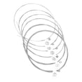thumbnail image 1 of OULII 6Pcs Metal Electric Guitar Strings Replacement Set Silver Durable String for Guitar Use, 1 of 8