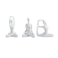 thumbnail image 2 of 3 piezas de estatua de yoga para mujer, figura de yoga nórdica, escultura decorativa para escritorio de yoga Blanco, 2 of 9