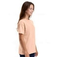 thumbnail image 2 of Couver Youth Boys & Girls Cotton Classic T-Shirt Short Sleeve Crewneck Tee, Candy Orange, Medium, 1 Piece, 2 of 7