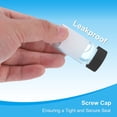 thumbnail image 5 of Uxcell Small Glass Sample Bottles with Lids, 5 Pcs 10ml Clear Glass Vials with Black Screw Caps Mini Leak Proof Reagent Sealed Bottles with Writing Label for Solid Liquid Powder Storage, 5 of 6