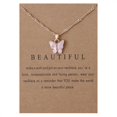 thumbnail image 4 of Sweet Butterfly Necklace Acrylic Color Clavicle Chain Necklace, 4 of 9