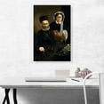 thumbnail image 2 of ARTCANVAS Portrait of Mr. and Mrs. Auguste Manet 1860 Canvas Art Print by Edouard Manet - Size: 26" x 18" (0.75" Deep), 2 of 9