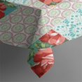 thumbnail image 3 of Pioneer Flower Floral Print Pattern Rectangle Tablecloth 60"x84",Waterproof Polyester Rectangle Table Cloth, Wipeable Spillproof Polyester Tablecloth for Dining, Camping, Indoor and Outdoor, 3 of 5