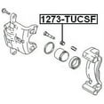 thumbnail image 2 of Febest FRONT BRAKE CALIPER SLIDE PIN BOOT # 1273-TUCSF OEM 58164-2E000, 2 of 2