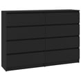 thumbnail image 6 of vidaXL Sideboard Concrete Gray 55.1"x13.7"x39" Chipboard, 6 of 36
