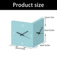 Double Sided Corner Wall Clock,Modern Decorative Art Sensors Light for ...
