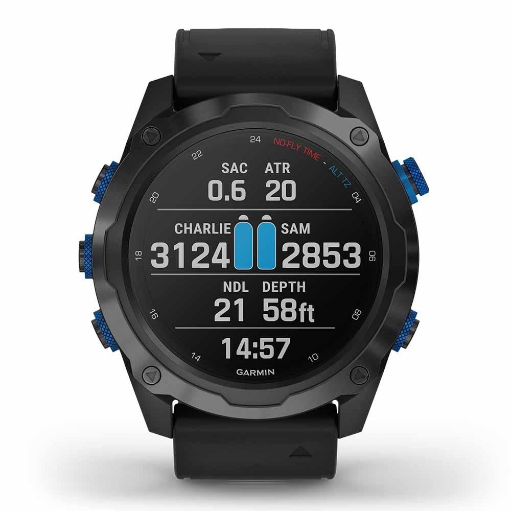 Garmin Descent Mk2i (Titanium Carbon Gray DLC/Black) Dive Computer Smartwatch Bundle | with PlayBetter Dry Bag Set | Diving Watch