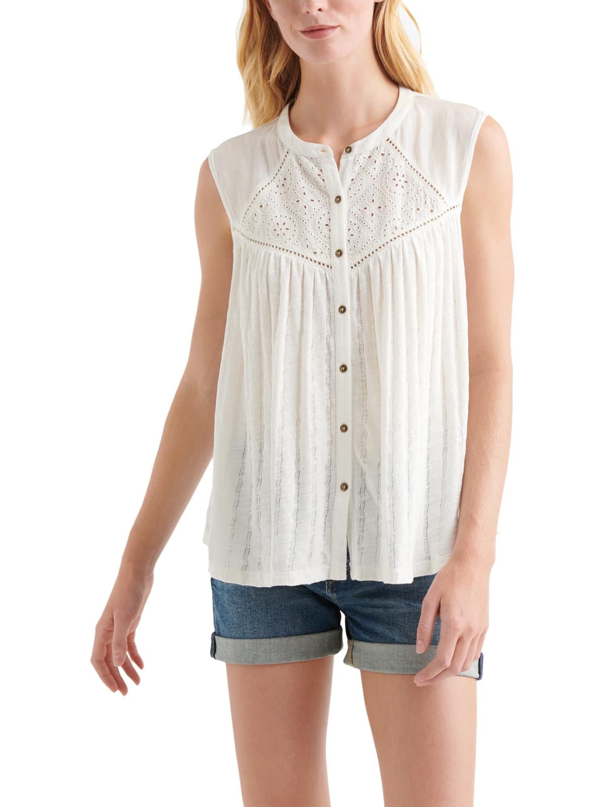 lucky brand eyelet tank