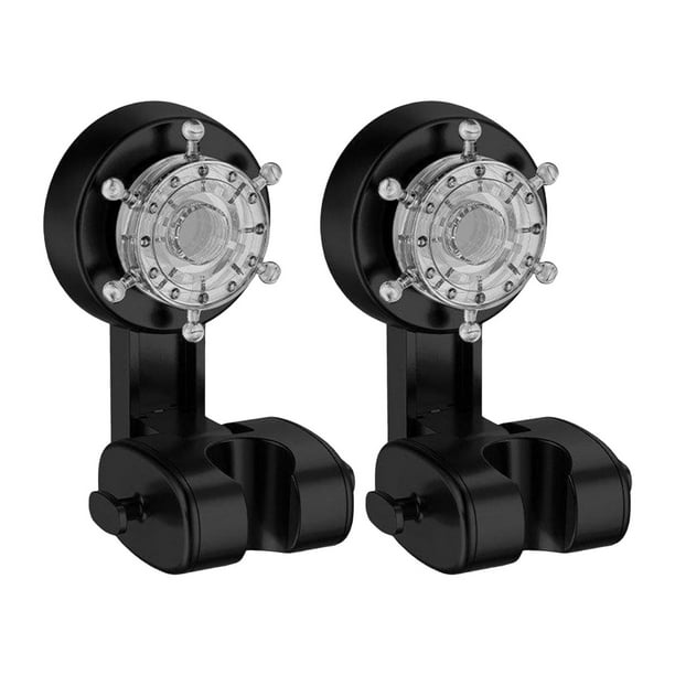 2 piezas de soporte para cabezal de ducha de mano con ventosa de vacío fuerte. Negro