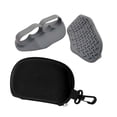 thumbnail image 4 of Agarres de levantamiento de pesas, empuñaduras, agarres de manos, empuñaduras ergonómicas de gimnasia, guantes de entrenamiento para ejercicio de Gris, 4 of 8