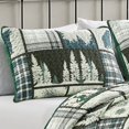 thumbnail image 4 of 3 Pcs Cabin Lodge Rustic Country Bear Quilt Bedspread Set 22672, 4 of 6