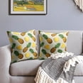 thumbnail image 3 of Pineapple Pillow Covers 18x18 Set of 2 Summer Watercolor Fruits Pattern Yellow Green Print Decorative Throw Pillows Outdoor Farmhouse Pillowcases Linen Cushion Case Decor for Home Sofa Couch Bed, 3 of 6