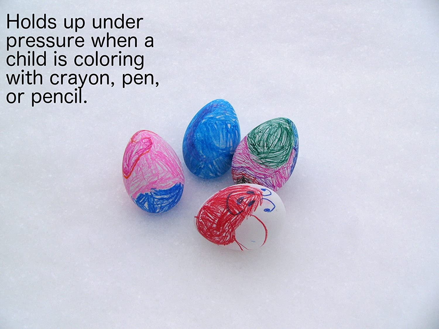 Dyeable Decorating Faux Fake Easter Eggs, 24-Pack