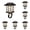 cool white, variant on 1 Pack Clip On Solar Lights, Auto On Off Waterproof Solar Clamp Lights, Portable Outdoor Lighting for Fence Patio Backyard Deck Garden