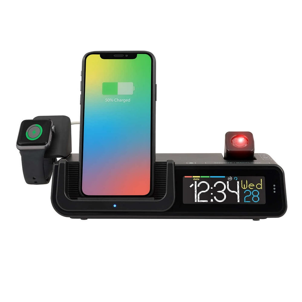 La Crosse Technology Wattz Wireless Charging Projection Alarm Clock