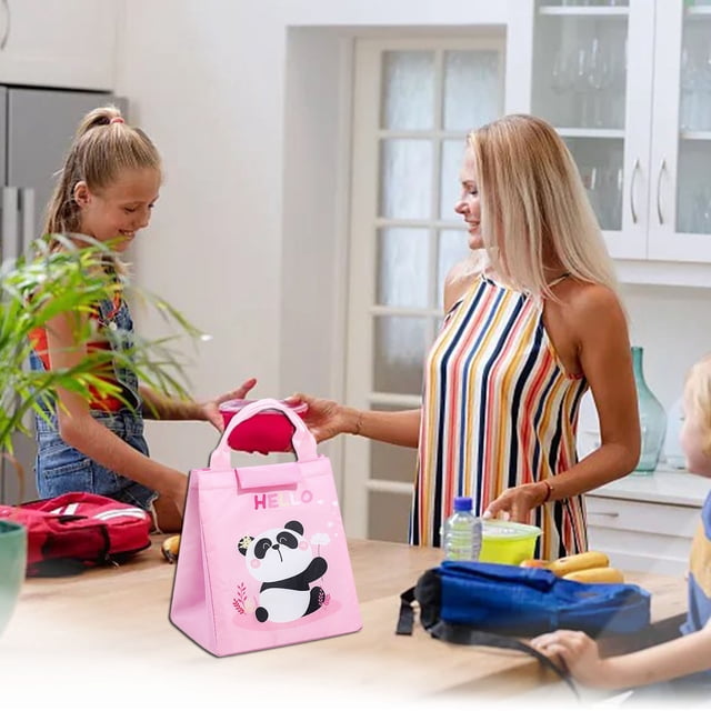 TIMIFIS Picnic Insulation Cloth Printing Portable Lunch Bag Outdoor Picnic Insulation Bag Portable Ice Bag Meal Prep Containers Kitchen Gadgets