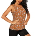 thumbnail image 2 of Balery Halloween Mummy Camiseta sin mangas estampada ligera para mujer, tops de entrenamiento sin mangas, camisetas de yoga transpirables de secado rápido.-Small, 2 of 7