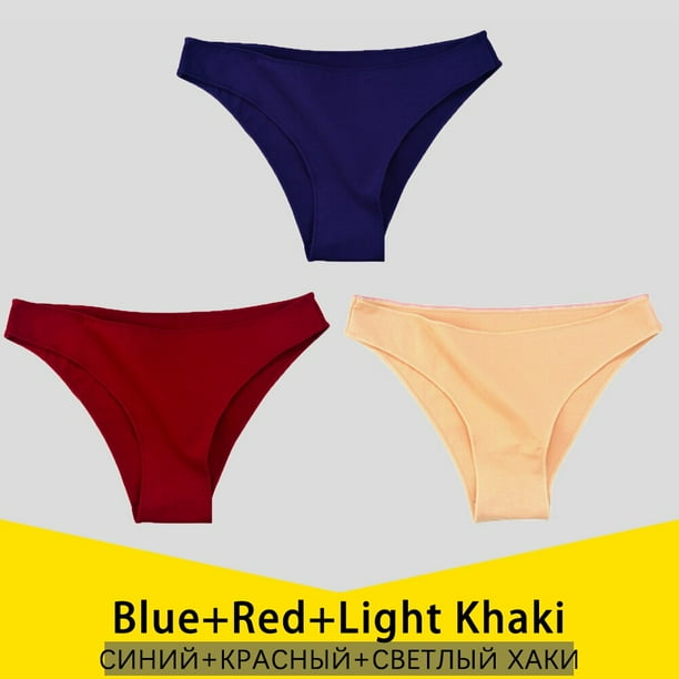 unids/set de bragas de algodón para mujer, S-3XL, ropa interior femenina de talla grande, calzoncillos de Color sólido, ropa interior, bragas de algodón para mujer, lencería Tan Jianjun unisex