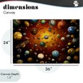thumbnail image 4 of Stupell Industries Contemporary Cosmic Marbles Galaxy Canvas Art, 36 x 24, by Ray Powers, 4 of 8