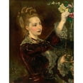 thumbnail image 3 of Anton Romako 12x14 Black Modern Framed Museum Art Print Titled - Elisabeth Von Nast-Kolb, Born Hardegg (1874), 3 of 5