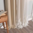 thumbnail image 3 of Aurora Home  Mix and Match Trellis Cut Out Curtains Beige 84 84 Inches, 3 of 5