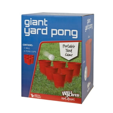 Gener8 Giant Yard Pong Game, Play Indoor or Outdoor - Recommended for Ages 6 Years and up.