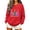 x698/Red, variant on Womens Christmas Sweatshirts Cute Snowman Long Sleeve Holiday Party Pullover, S-2XL