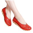 thumbnail image 3 of Huesdet Loafers for Women Flats Shoes Womens Loafers Slip On Pointed Toe Comfortable Office Work Driving Flats Fashion Dress Shoes for Women(Red,11), 3 of 7