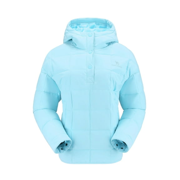 CAMEL Womens Winter Outerwear Coats Warm Cotton Jacket Fashion Parkas Casual Lightweight Jackets Blue