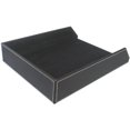 thumbnail image 3 of 6X PU Leather Collection Letter Tray, Document Desk Organizer,Stackable  File Document Tray Holder (Black), 3 of 6