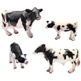 thumbnail image 2 of Doyifun Realistic Farm Cow Model Set de juguetes, 4pcs Farm Cow Family Family Collectio DOYIFUN DOYIFUN, 2 of 2