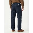 thumbnail image 2 of Men's Heavyweight Cargo Pants Regular Fit 100% Cotton Multi-Pocket Work Trousers with Elastic Waist, 2 of 12