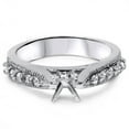 thumbnail image 4 of Pompeii Diamond Engagement Ring Setting 14k White Gold Vintage Semi Mounting Antique, 4 of 4