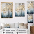 thumbnail image 4 of Designart "Harmonious Gold And Blue Trees IV" Landscape Trees Floater Framed Canvas Prints, 4 of 5
