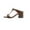 Coffee, variant on Sandals for Women Chunky High Heel Ankle Strap Slingback Square Open Toe Matte Leather Dress Pumps Shoes