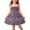 C, variant on Toddler Flower Girls Dress- Midi Dreess Crewneck Cute Sleeveless Summer Casual Dresses Red Size 4T