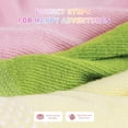 thumbnail image 3 of Toddler Kids Non Slip Socks- 12 Pairs Anti Slip Socks for Girls Boys 1-7 Years Old Everyday Wear, Assorted Colors Children Socks with Grip(#2 Rainbow,5-7 Years), 3 of 6