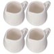 thumbnail image 3 of Porcelain Mini Milk Jug Kitchen Utensil Drip-free Spout White Color Simple And Generous Style 4 Pcs, 3 of 3