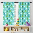 thumbnail image 5 of Blackout Kids Curtains,LightBlue Cartoon Dinosaurs Trees Clouds Pattern Childrens Insulated Curtains Set Of 2,Bedroom Essentials,Toddler Room Decor 42"x54", 5 of 5