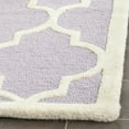thumbnail image 3 of SAFAVIEH Cambridge Kevin Geometric Wool Area Rug, Lavender/Ivory, 6' x 6' Square, 3 of 6
