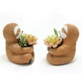thumbnail image 2 of Macetero Suculento Macetero Resina Regalo Navidad Soporte para Plantas Con Flores Perezoso (perezoso), 2 of 4